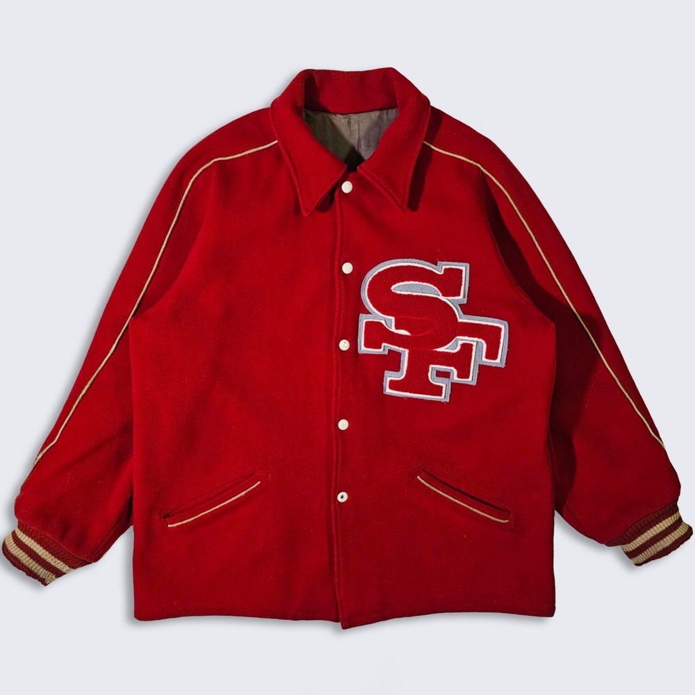 San Francisco 49ers Vintage 60s Wool NFL Football Jacket